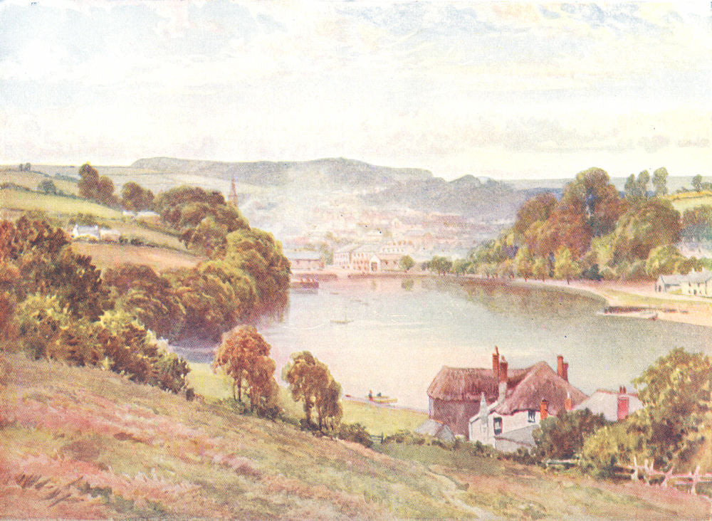 DEVON. Kingsbridge 1931 old vintage print picture